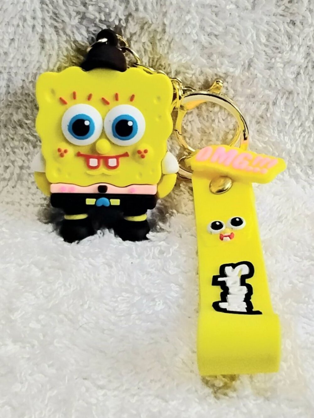 2/$20 3D Silicone SpongeBob Keychain made of Very Durable Rubber!!
